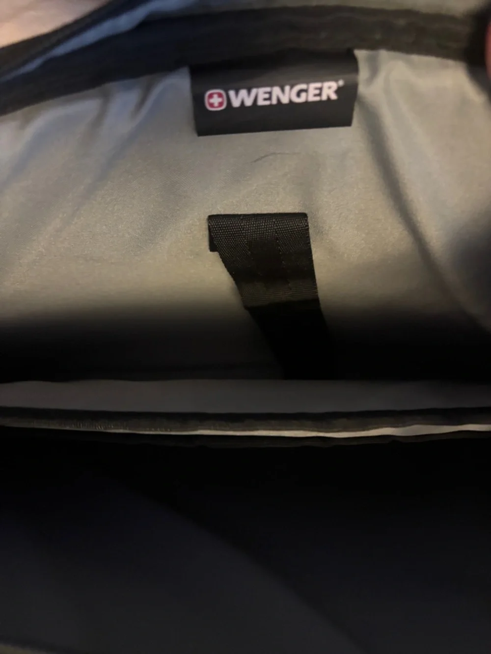 Wenger Black Laptop Shoulder Bag with Top Handles